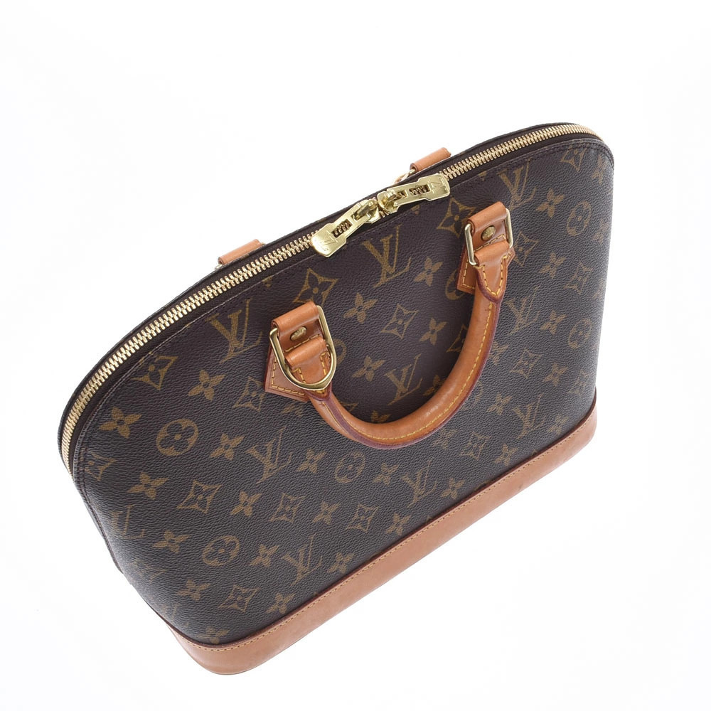 Louis Vuitton Monogram Handbag Canvas Brown Alma Brown - Picture 10 of 11